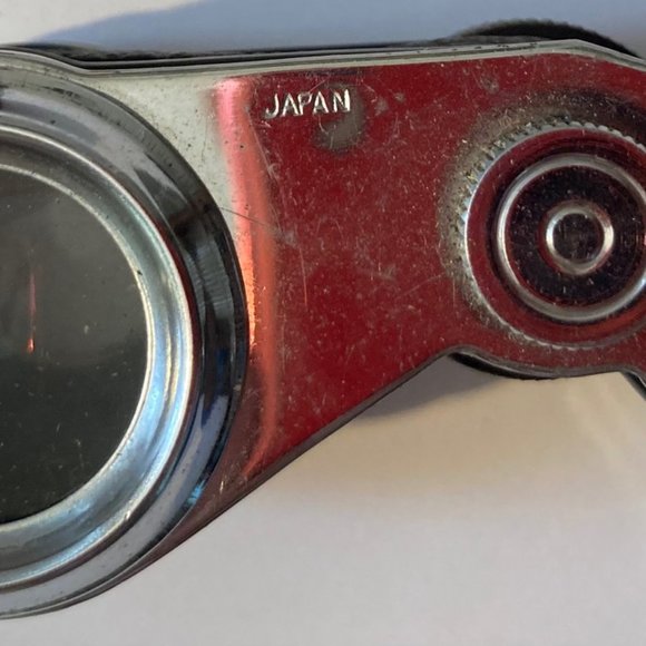 Vintage Set of Black Metal and Leather Opera Glass - Picture 5 of 6